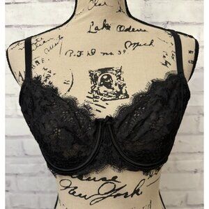 Victoria’s Secret Size 36D Dream‎ Angels Push Up Without Padding Black bra lace
